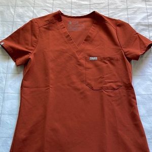 FIGS AUBURN SCRUB TOP XXS